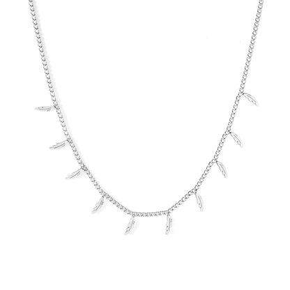 Bohemia Star Collier Elegant Stainless Steel Jewelry Flash Women's Chains Necklaces Office Lady Collars