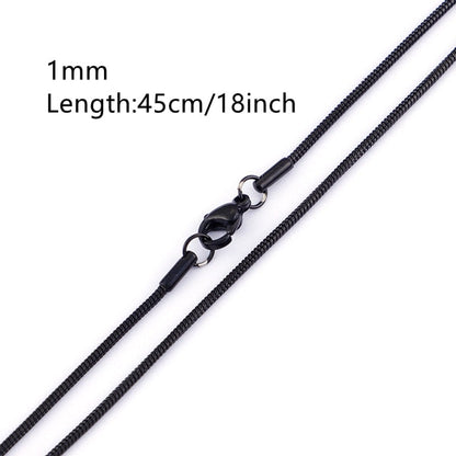 ASON Stainless Steel Twist Snake Fat Snake Blade Chain Necklace Gold Color For Women Men For DIY Fashion Jewelry Making Support