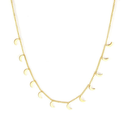 Bohemia Star Collier Elegant Stainless Steel Jewelry Flash Women's Chains Necklaces Office Lady Collars