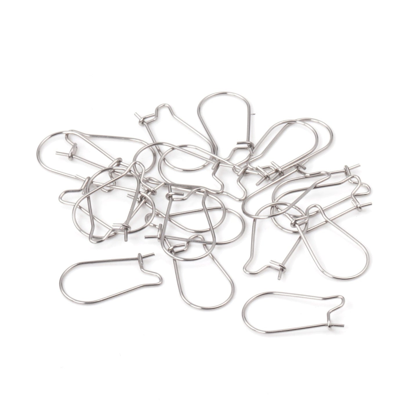 ASON 100pcs/lot Gold/Silver Color Stainless Steel French Lever Earrings Hook Ear Finding for Jewelry Making DIY Accessories