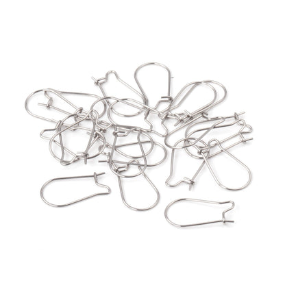 ASON 100pcs/lot Gold/Silver Color Stainless Steel French Lever Earrings Hook Ear Finding for Jewelry Making DIY Accessories