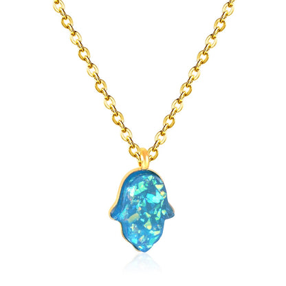 Blue Turkish Eyes Jewelry Evil Eyes Necklaces For Woman Stainless Steel Choker Fashion Aesthetic Eyes Strange Thing