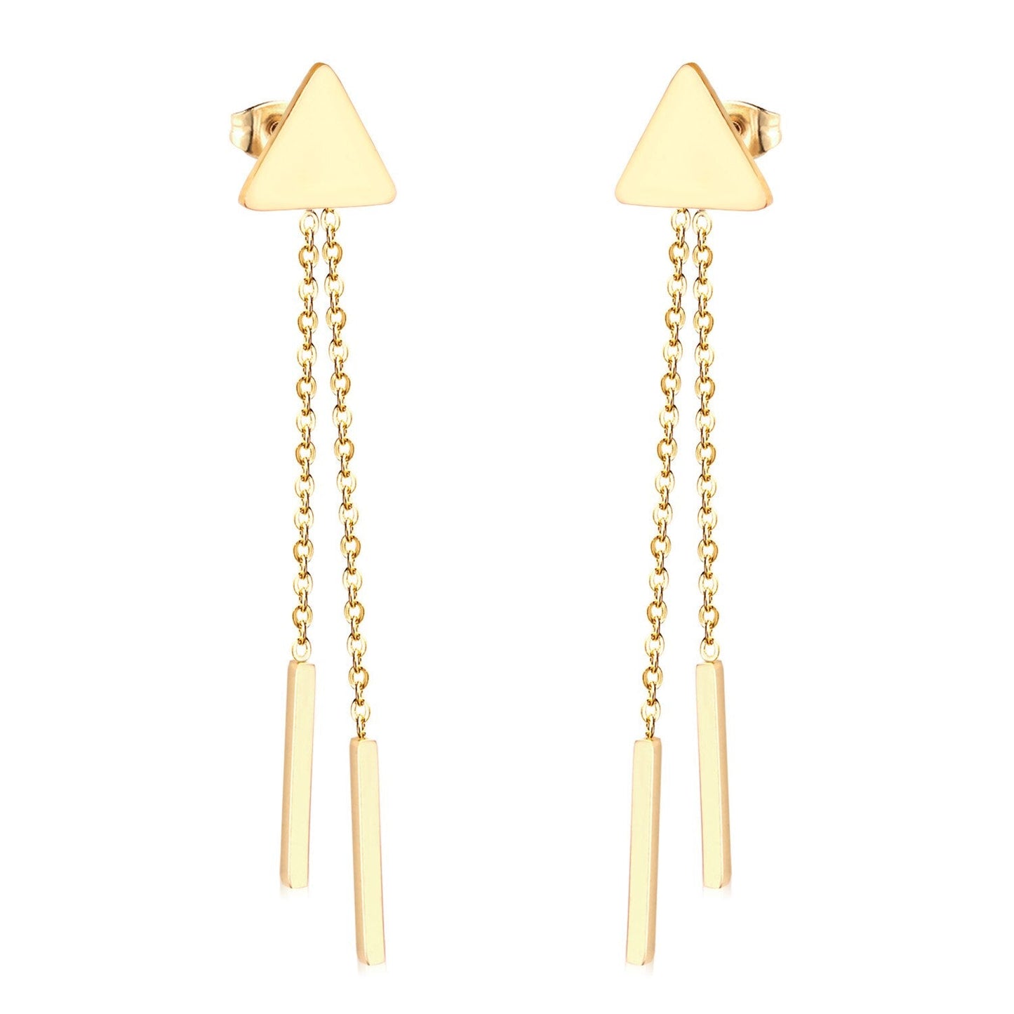 Vestido Jewelry Korean Style Wedding Tassel Drop Earrings Women Stainless Steel Dangle Earings Christmas Pendientes