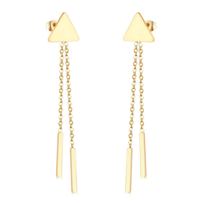Vestido Jewelry Korean Style Wedding Tassel Drop Earrings Women Stainless Steel Dangle Earings Christmas Pendientes