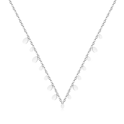 Water Drop Pendant Stainless Steel Necklace Jewelry Women's Chains Necklaces Collars Accessories Party 2020 Hot