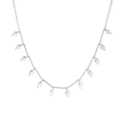 Bohemia Star Collier Elegant Stainless Steel Jewelry Flash Women's Chains Necklaces Office Lady Collars