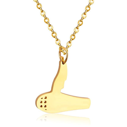 Stainless Steel Hip-hop Punk Collares Collier Pendant Gold/Silver Color Necklace For Men Woman Gothic Jewelry