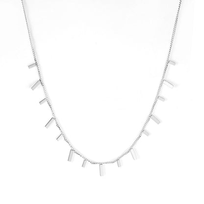 Bohemia Star Collier Elegant Stainless Steel Jewelry Flash Women's Chains Necklaces Office Lady Collars