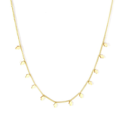 Bohemia Star Collier Elegant Stainless Steel Jewelry Flash Women's Chains Necklaces Office Lady Collars