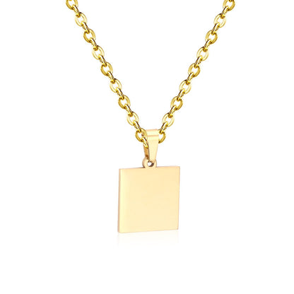 Gothic Fashion Gold Heart Pendant Necklace For Men Women Jewelry Stainless Steel Chain Necklaces Collares Collier