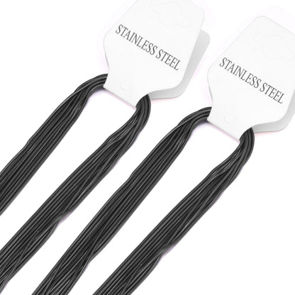 ASON 10pcs/Lot Snake Long Chains Necklace Women Accessories Stainless Steel 1mm 45cm/50cm/55cm/60cm For Jewelry Making Wholesale