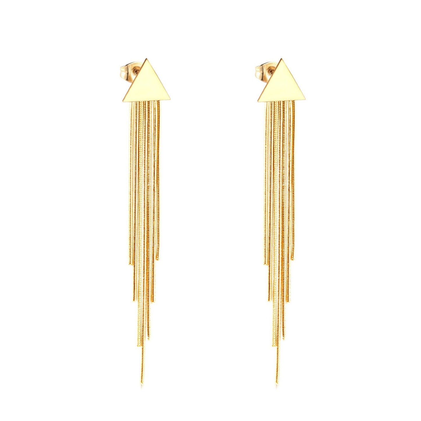 Vestido Jewelry Korean Style Wedding Tassel Drop Earrings Women Stainless Steel Dangle Earings Christmas Pendientes