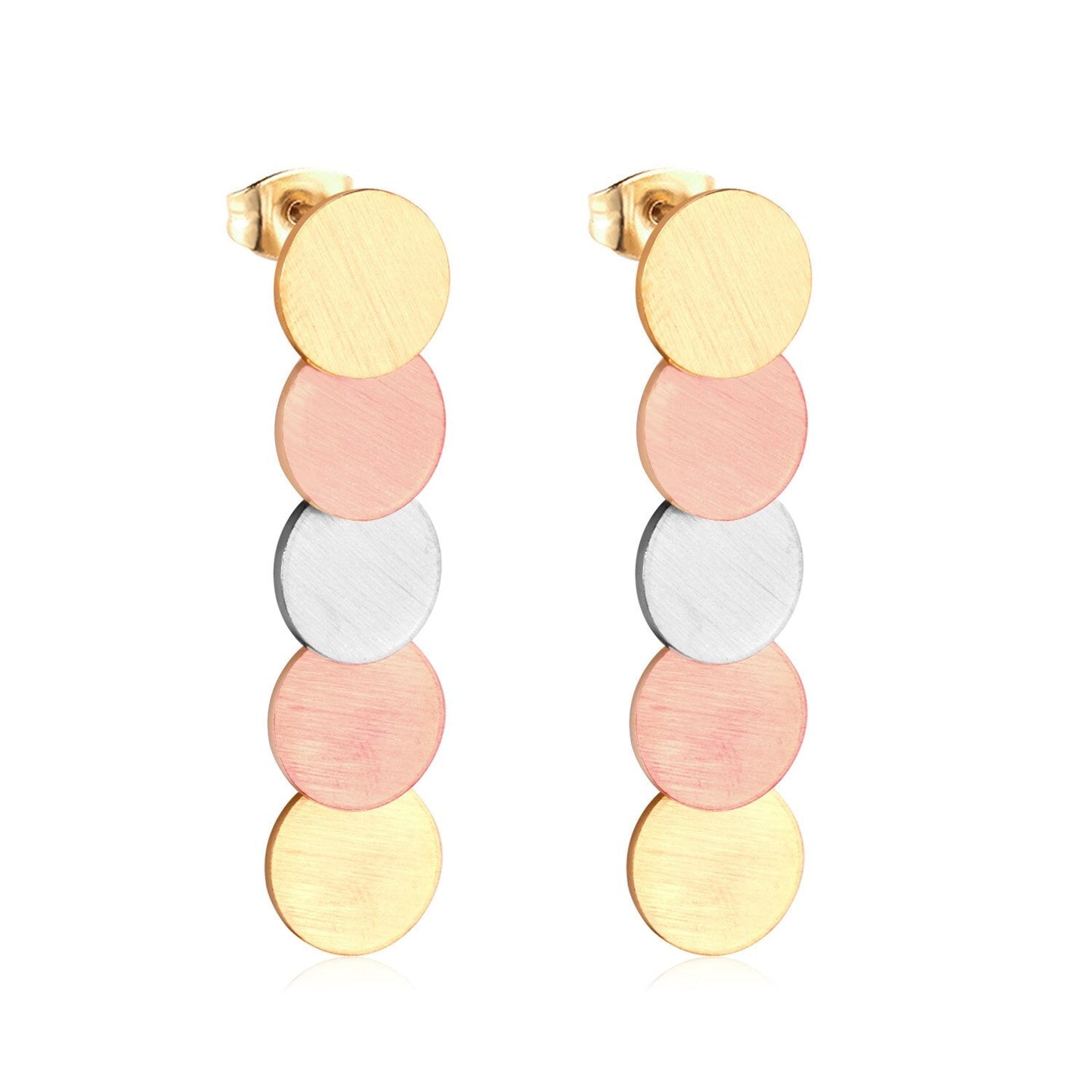 korean style Drop Square Round Earing Stainless Steel 2020 Dangle Earrings Set For Women Fashion Jewelry Party Gift