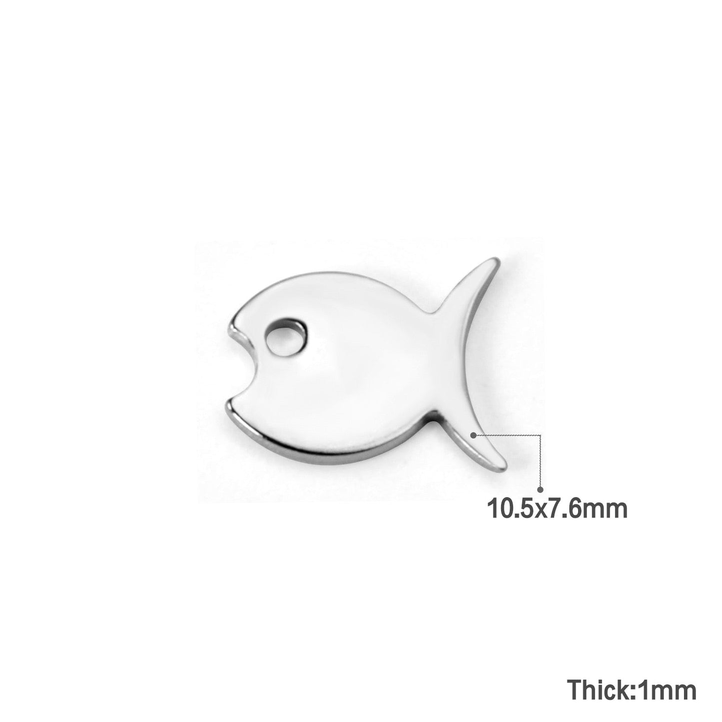 ASON 100Pcs/Lots Perforated Star Charm Moon Butterfly Heart  Flower Leaf Cross Pendant For DIY Necklace Bracelet Jewelry Making