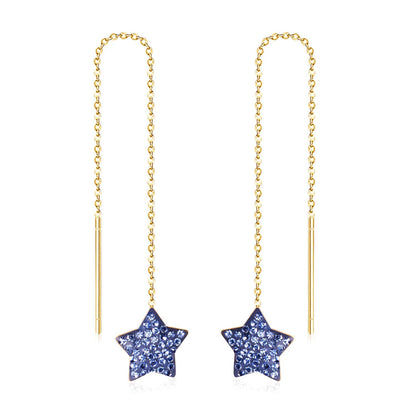 Brinco Stainless Steel Star Clay Tassel Earrings 2020 Fashion Jewelry For Women Long Dangle Earing Party pendientes