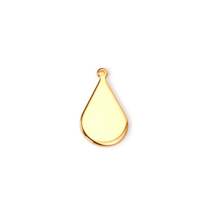ASON 100pcs/lot Stainless Steel Oval Pendant Charm Wholesale Gold Silver Color For Necklace Bracelet Jewelry Making Supplies
