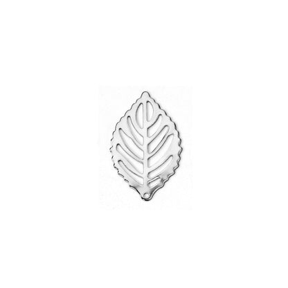 ASON 100 pcs/lots Leaf Charm 316L Stainless Steel Leaf Pendant Gold Silver Color For Necklace Bracelet Jewelry Making Supplies