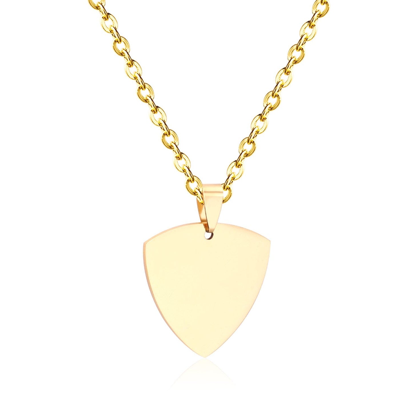 Gothic Fashion Gold Heart Pendant Necklace For Men Women Jewelry Stainless Steel Chain Necklaces Collares Collier