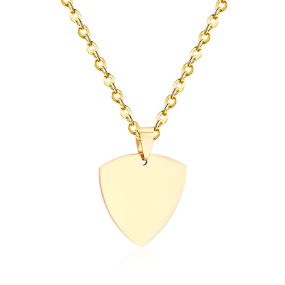 Gothic Fashion Gold Heart Pendant Necklace For Men Women Jewelry Stainless Steel Chain Necklaces Collares Collier