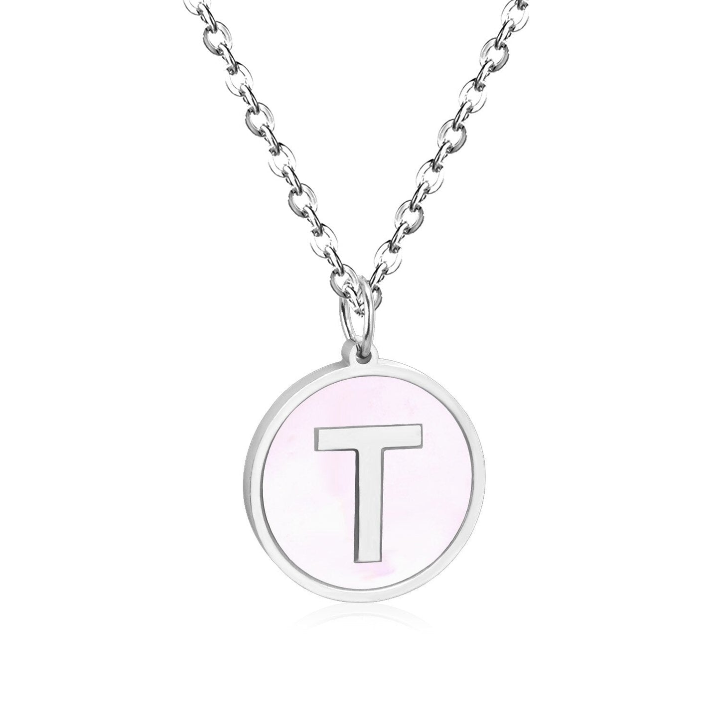New and Hot 316L Stainless Steel Alphabet Pendant Necklace 26 Letters A-Z Choker Necklaces Jewelry