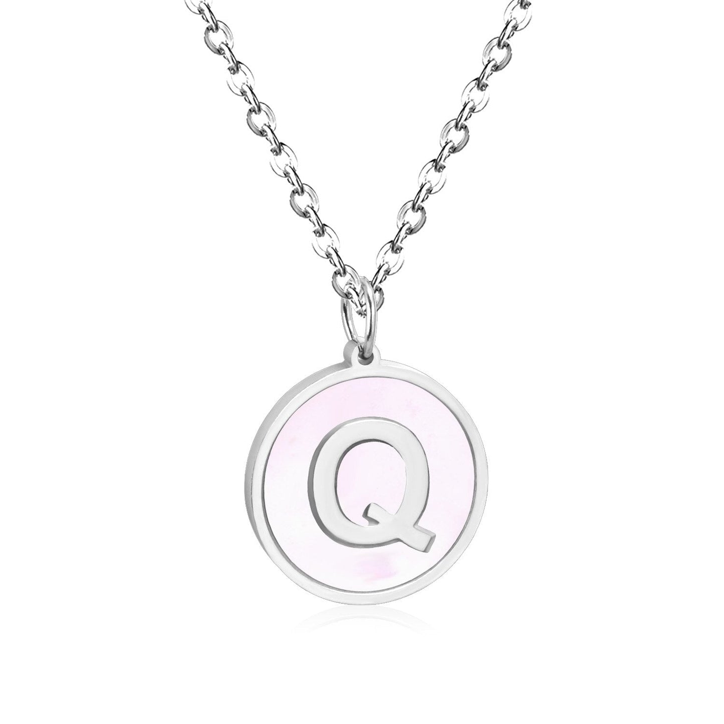 New and Hot 316L Stainless Steel Alphabet Pendant Necklace 26 Letters A-Z Choker Necklaces Jewelry