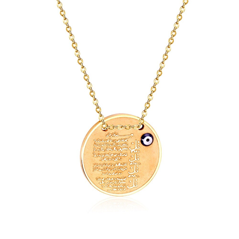 Brand New Religion Pendant Necklaces With Eyes Shape Stainless Steel Fashion Necklaces