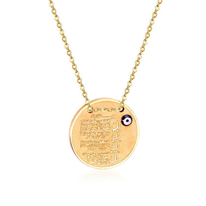 Brand New Religion Pendant Necklaces With Eyes Shape Stainless Steel Fashion Necklaces