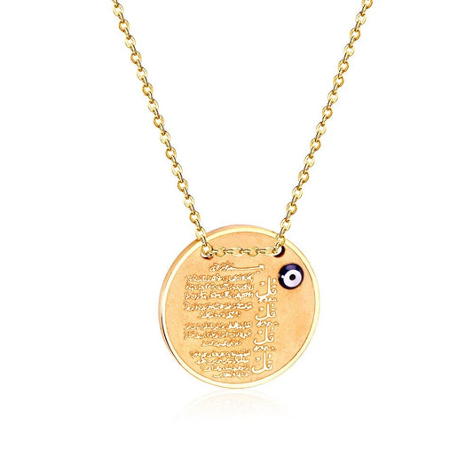 Brand New Religion Pendant Necklaces With Eyes Shape Stainless Steel Fashion Necklaces