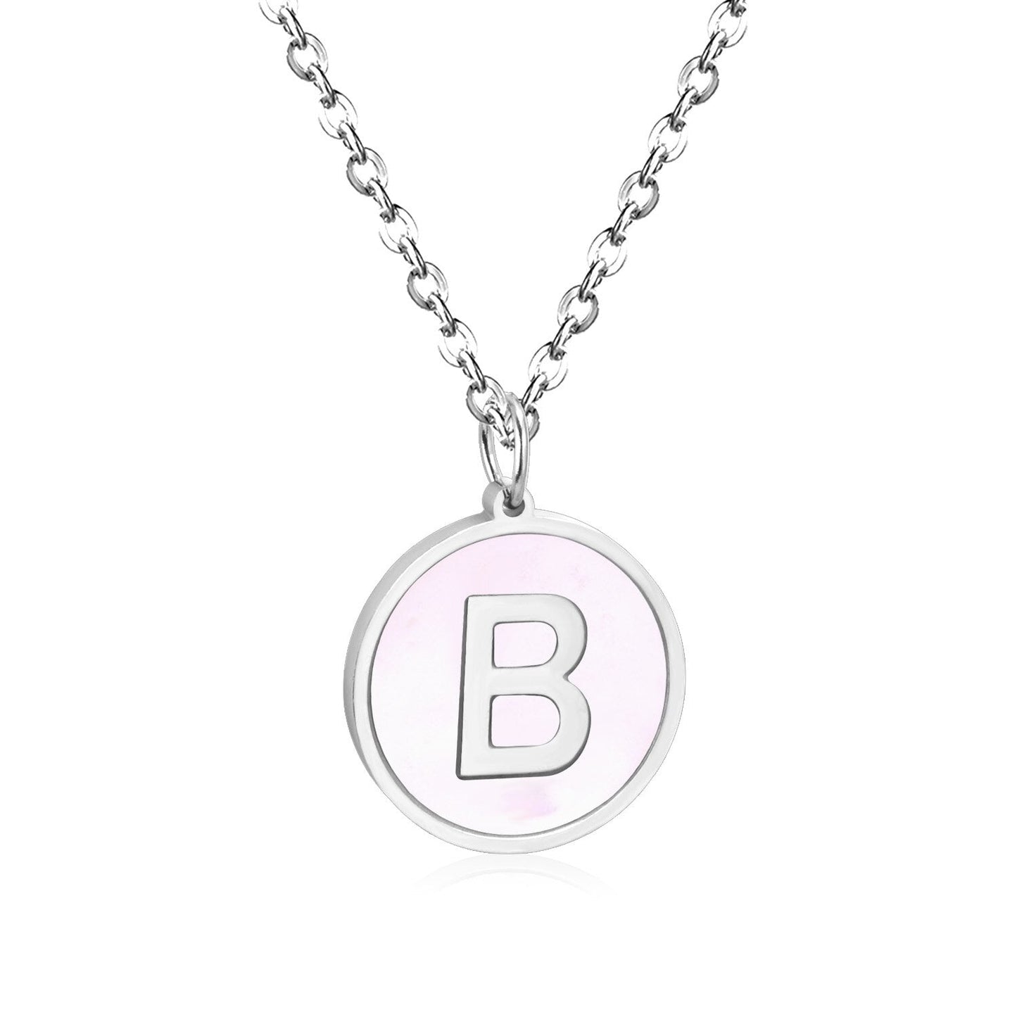 New and Hot 316L Stainless Steel Alphabet Pendant Necklace 26 Letters A-Z Choker Necklaces Jewelry
