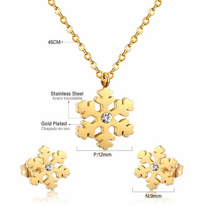 Luxury Wedding Jewelry Set Necklace Earings Sets For Women Engagement Gift