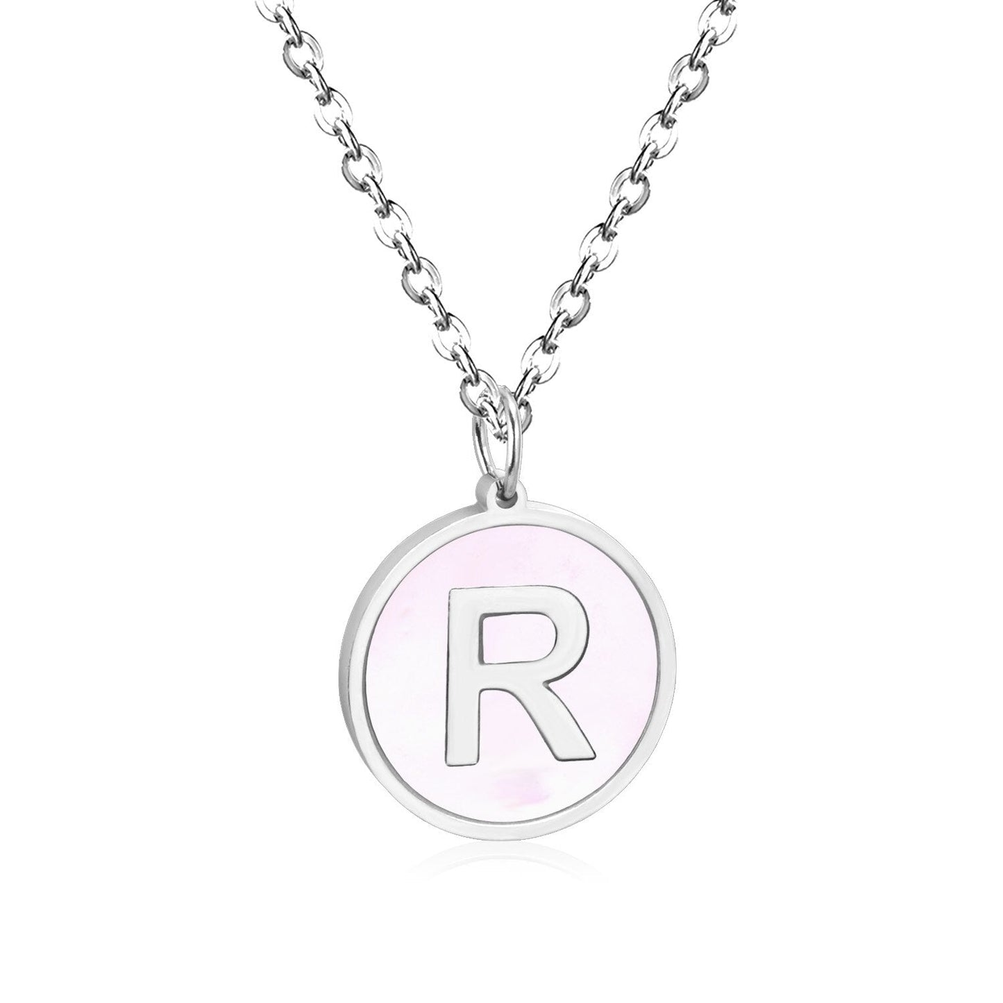 New and Hot 316L Stainless Steel Alphabet Pendant Necklace 26 Letters A-Z Choker Necklaces Jewelry