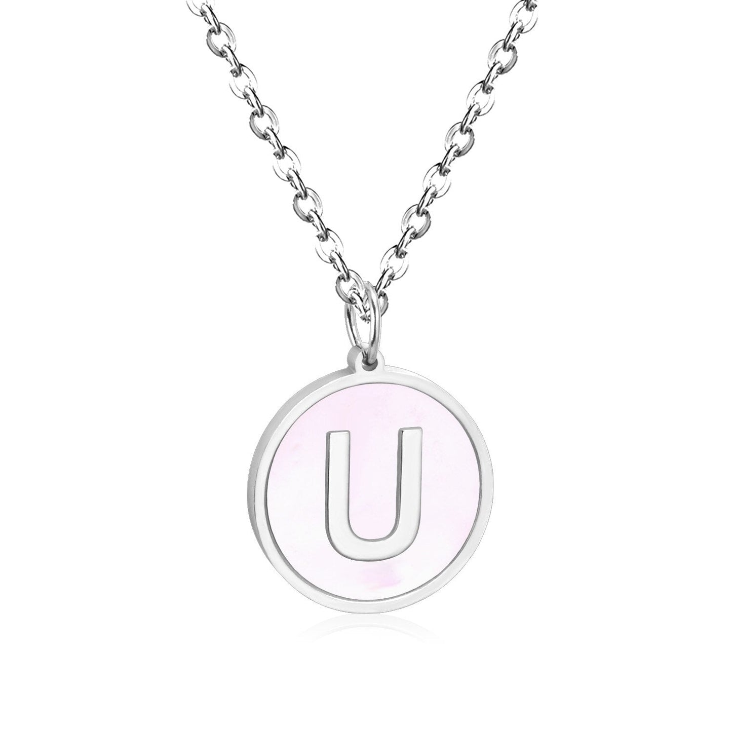 New and Hot 316L Stainless Steel Alphabet Pendant Necklace 26 Letters A-Z Choker Necklaces Jewelry