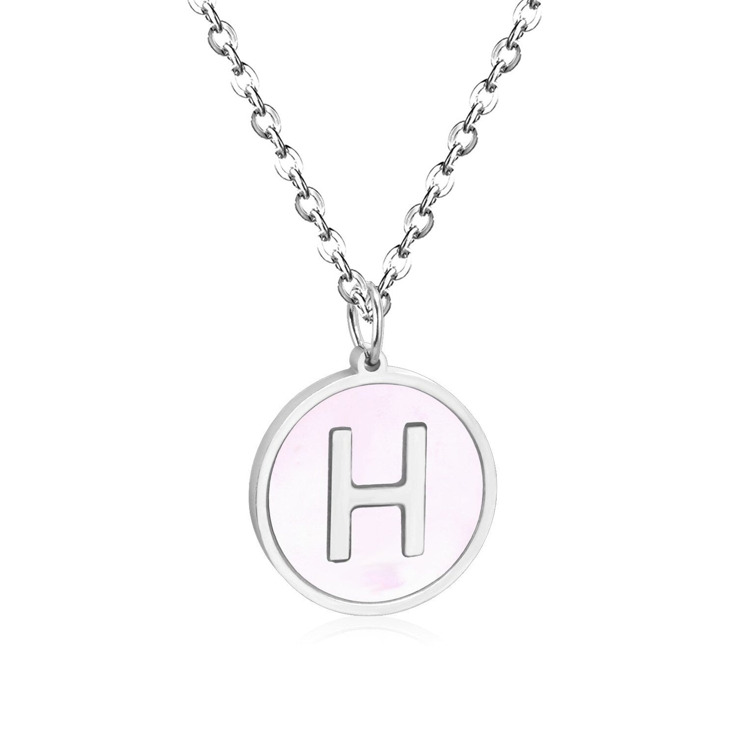 New and Hot 316L Stainless Steel Alphabet Pendant Necklace 26 Letters A-Z Choker Necklaces Jewelry