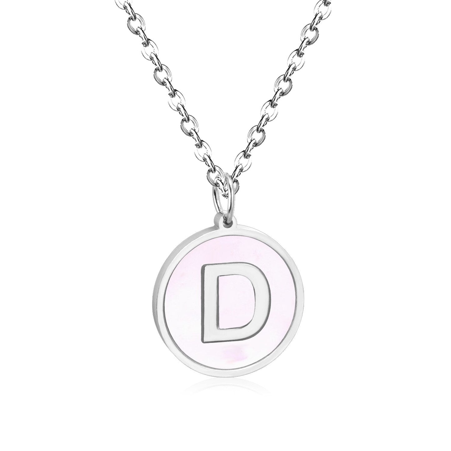 New and Hot 316L Stainless Steel Alphabet Pendant Necklace 26 Letters A-Z Choker Necklaces Jewelry