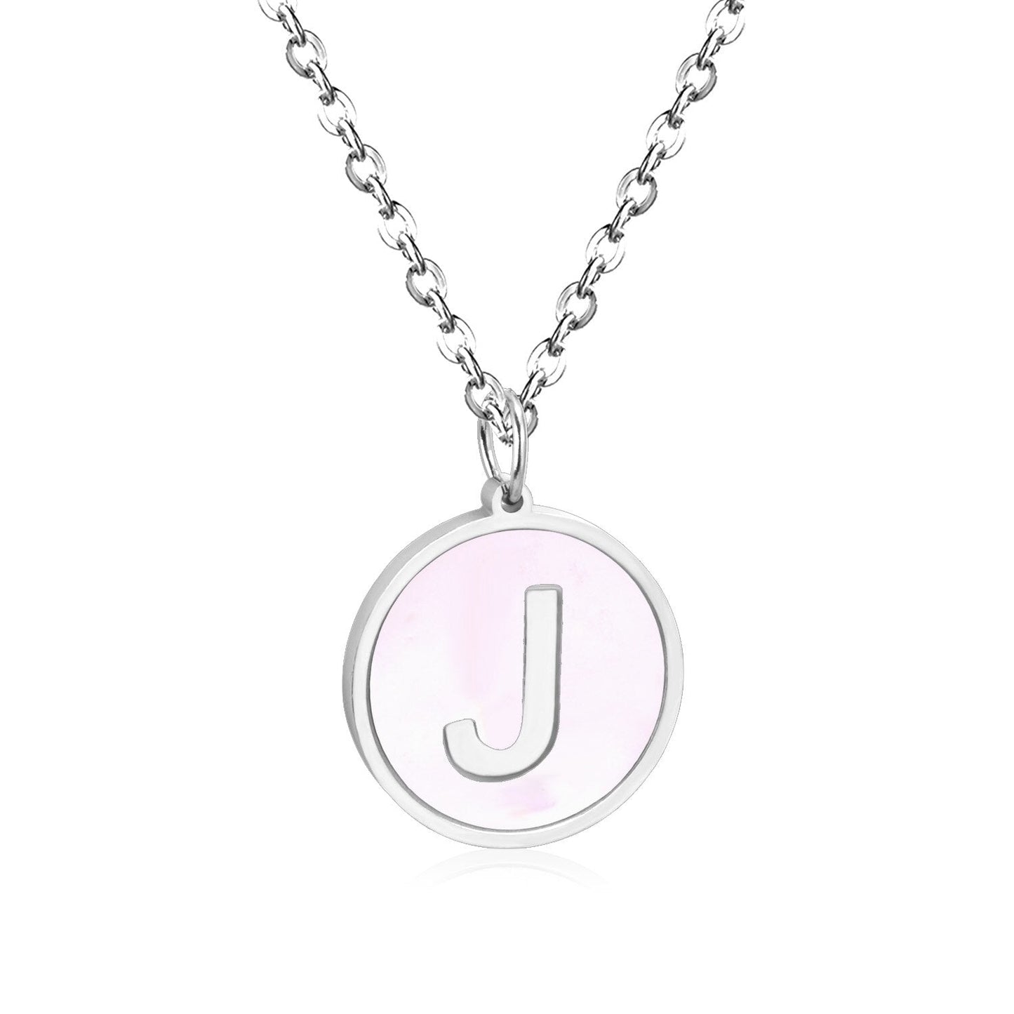 New and Hot 316L Stainless Steel Alphabet Pendant Necklace 26 Letters A-Z Choker Necklaces Jewelry