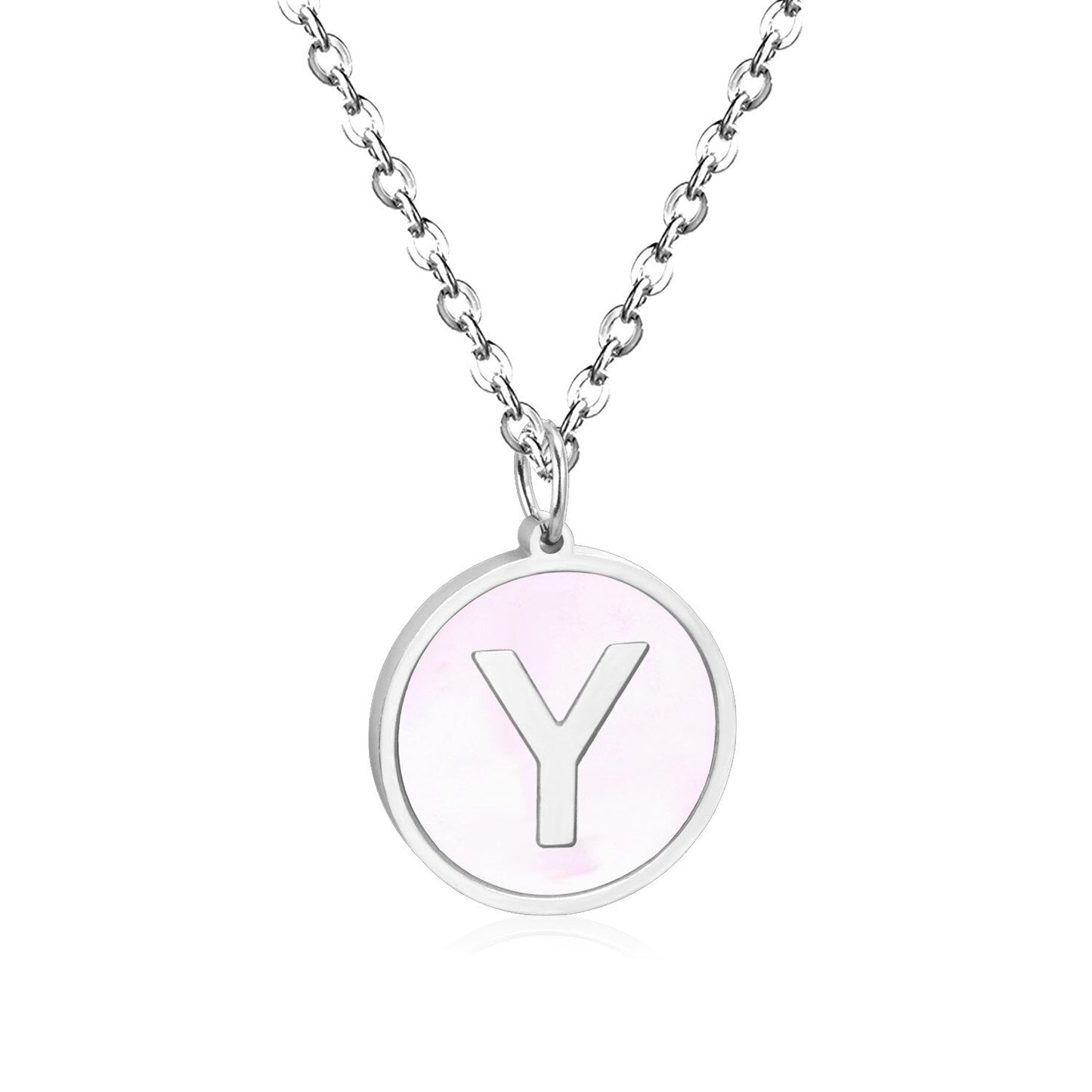 New and Hot 316L Stainless Steel Alphabet Pendant Necklace 26 Letters A-Z Choker Necklaces Jewelry