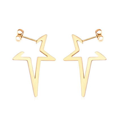 Star Earrings Drop Earring 2020 Gold Color Stainless Steel Korean Earings Set For Women Fashion Jewelry pendientes