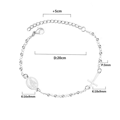 ASON Female Adjustable Extender Chains Bracelets Classic Style Black/Red/Pink/Blue Crystal Beaded Bracelets Women Curb Gift