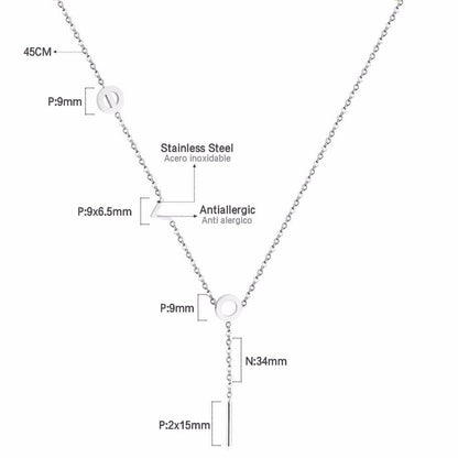 Fashion Jewelry Rose Gold "Love" Pendants Necklaces For Women 316L Stainless Steel Chains choker Necklace Set