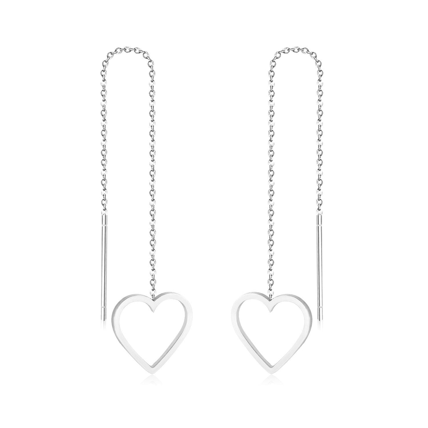 Brincos Stainless Steel Black Shell Tassel Drop Dangle Earrings Butterfly Korean Fairy Jewelry Chain Long Earing
