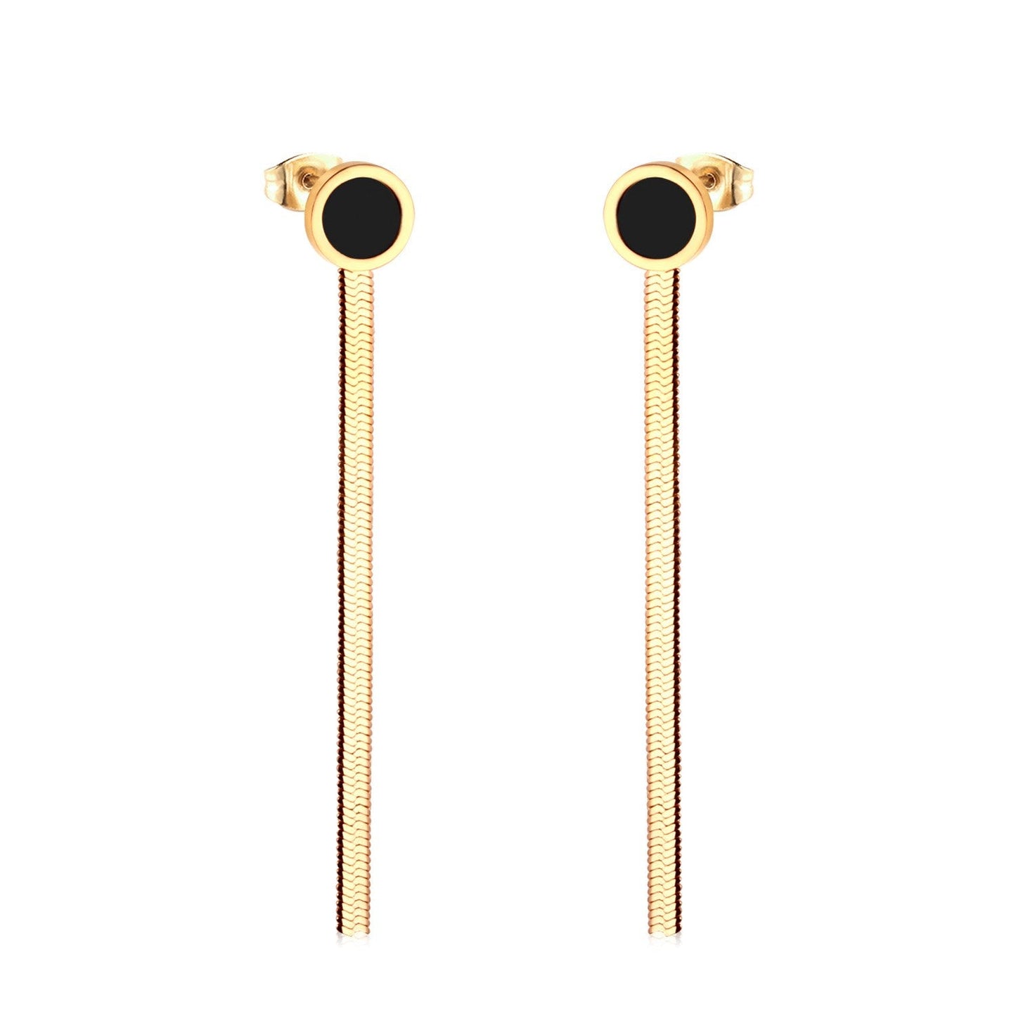 Vestido Jewelry Korean Style Wedding Tassel Drop Earrings Women Stainless Steel Dangle Earings Christmas Pendientes