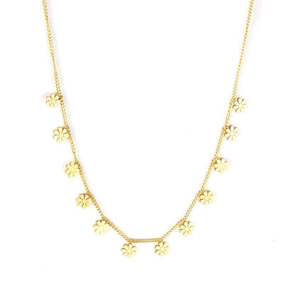 Bohemia Star Collier Elegant Stainless Steel Jewelry Flash Women's Chains Necklaces Office Lady Collars