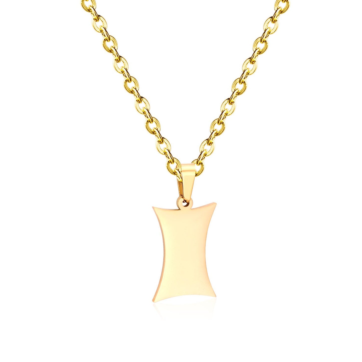 Gothic Fashion Gold Heart Pendant Necklace For Men Women Jewelry Stainless Steel Chain Necklaces Collares Collier