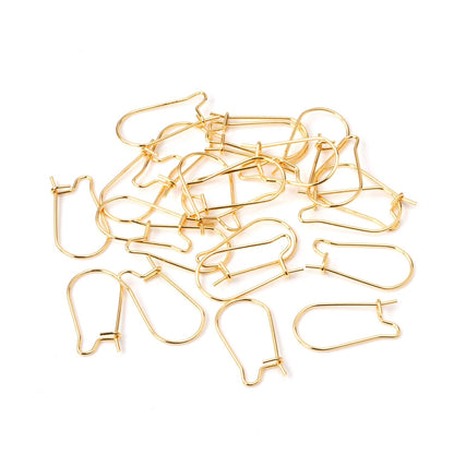 ASON 100pcs/lot Gold/Silver Color Stainless Steel French Lever Earrings Hook Ear Finding for Jewelry Making DIY Accessories