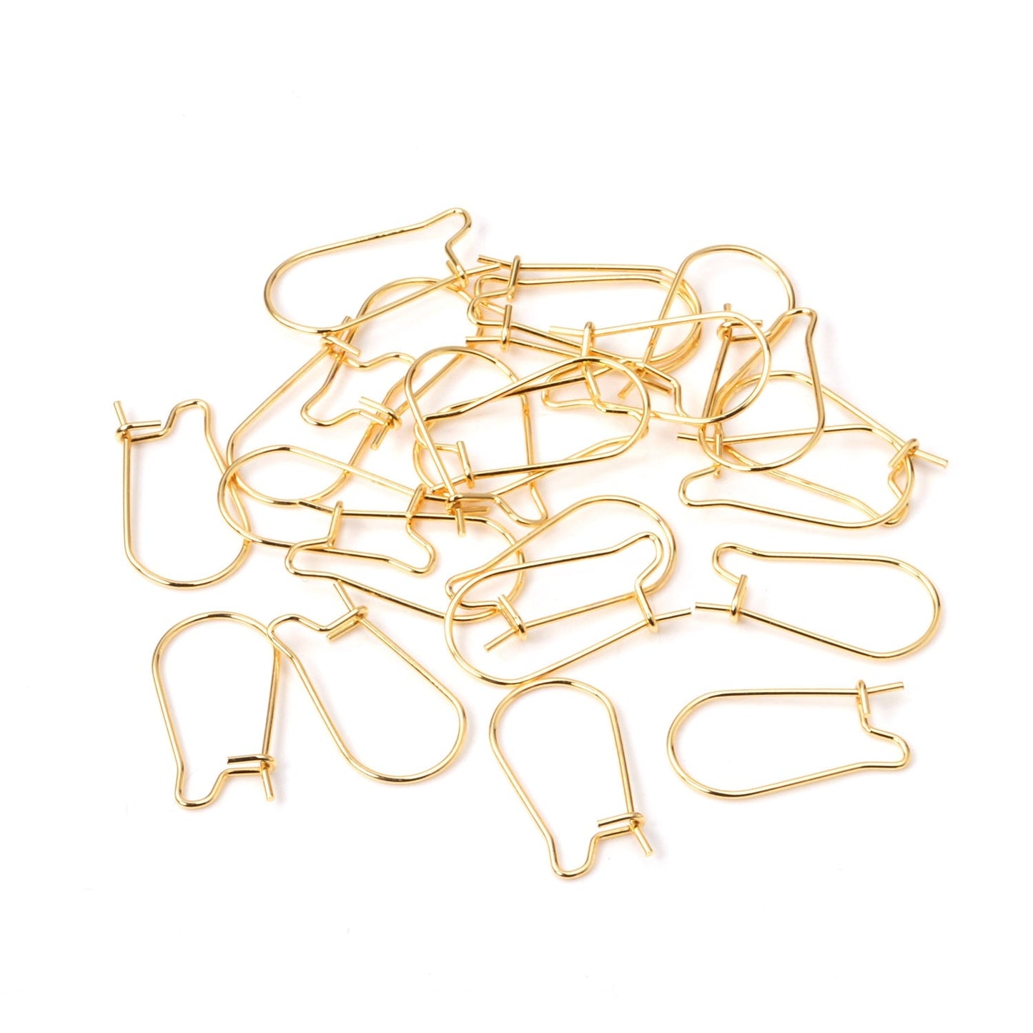 ASON 100pcs/lot Gold/Silver Color Stainless Steel French Lever Earrings Hook Ear Finding for Jewelry Making DIY Accessories