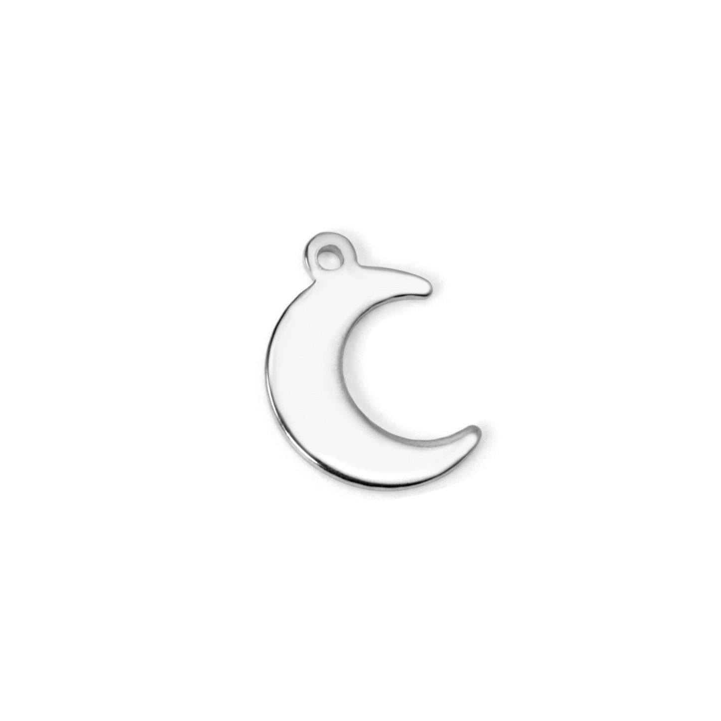 ASON 100Pcs/Lots New Fashion Moon Charms 316L Stainless Steel For Necklace Bracelet Anklet DRY Handmade Jewelry Making Supplies