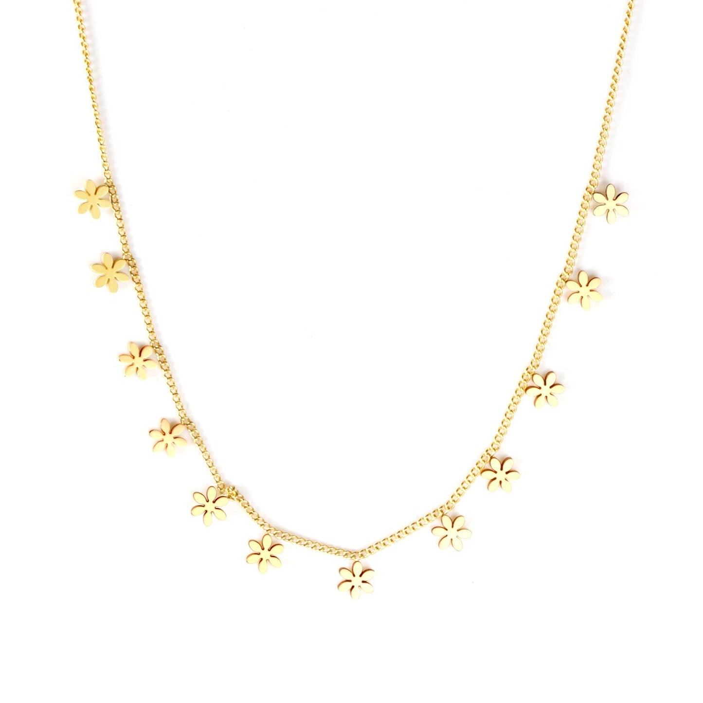 Bohemia Star Collier Elegant Stainless Steel Jewelry Flash Women's Chains Necklaces Office Lady Collars