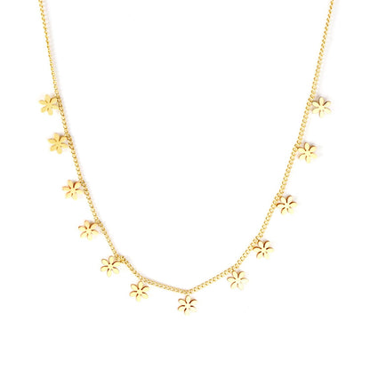 Bohemia Star Collier Elegant Stainless Steel Jewelry Flash Women's Chains Necklaces Office Lady Collars