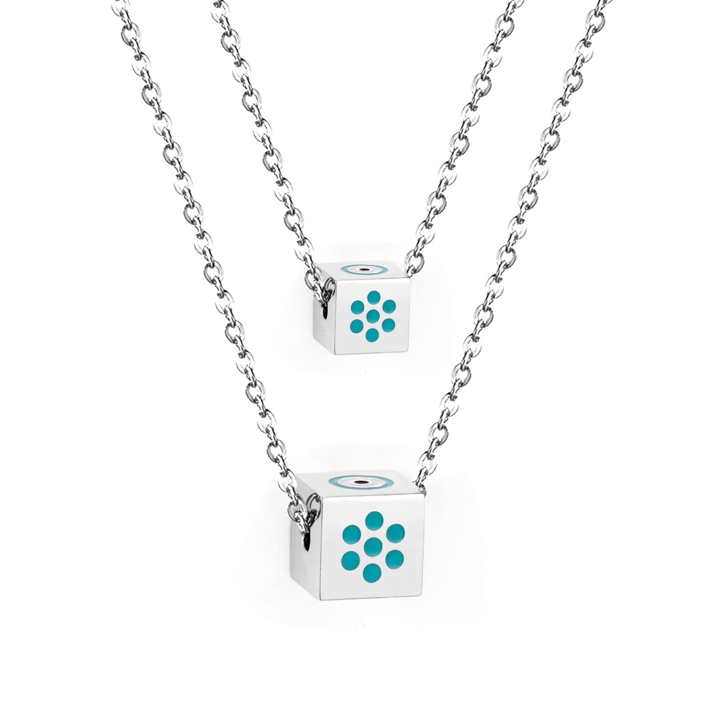 Blue Turkish Eyes Jewelry Evil Eyes Necklaces For Woman Stainless Steel Choker Fashion Aesthetic Eyes Strange Thing