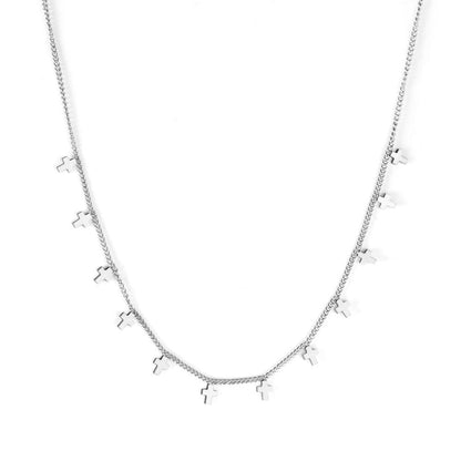 Bohemia Star Collier Elegant Stainless Steel Jewelry Flash Women's Chains Necklaces Office Lady Collars